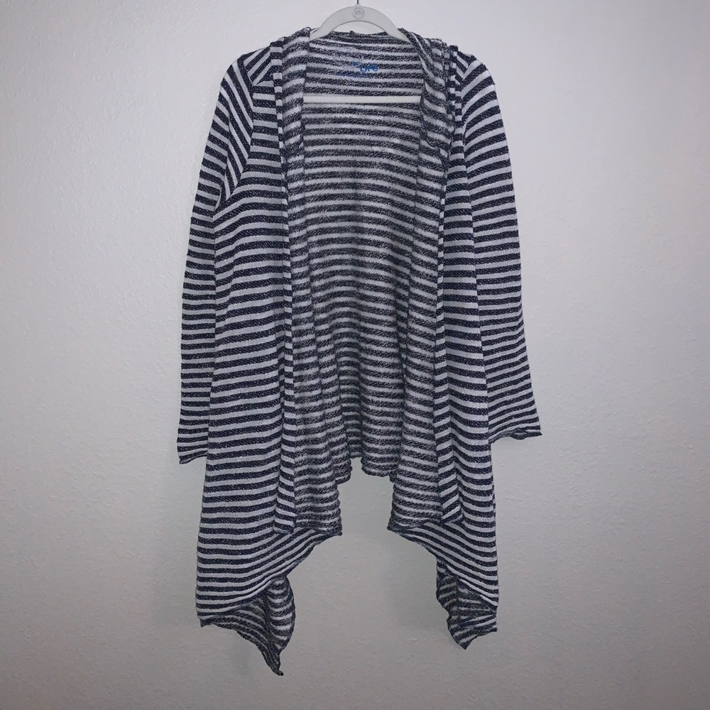Blue Life Striped Cardigan